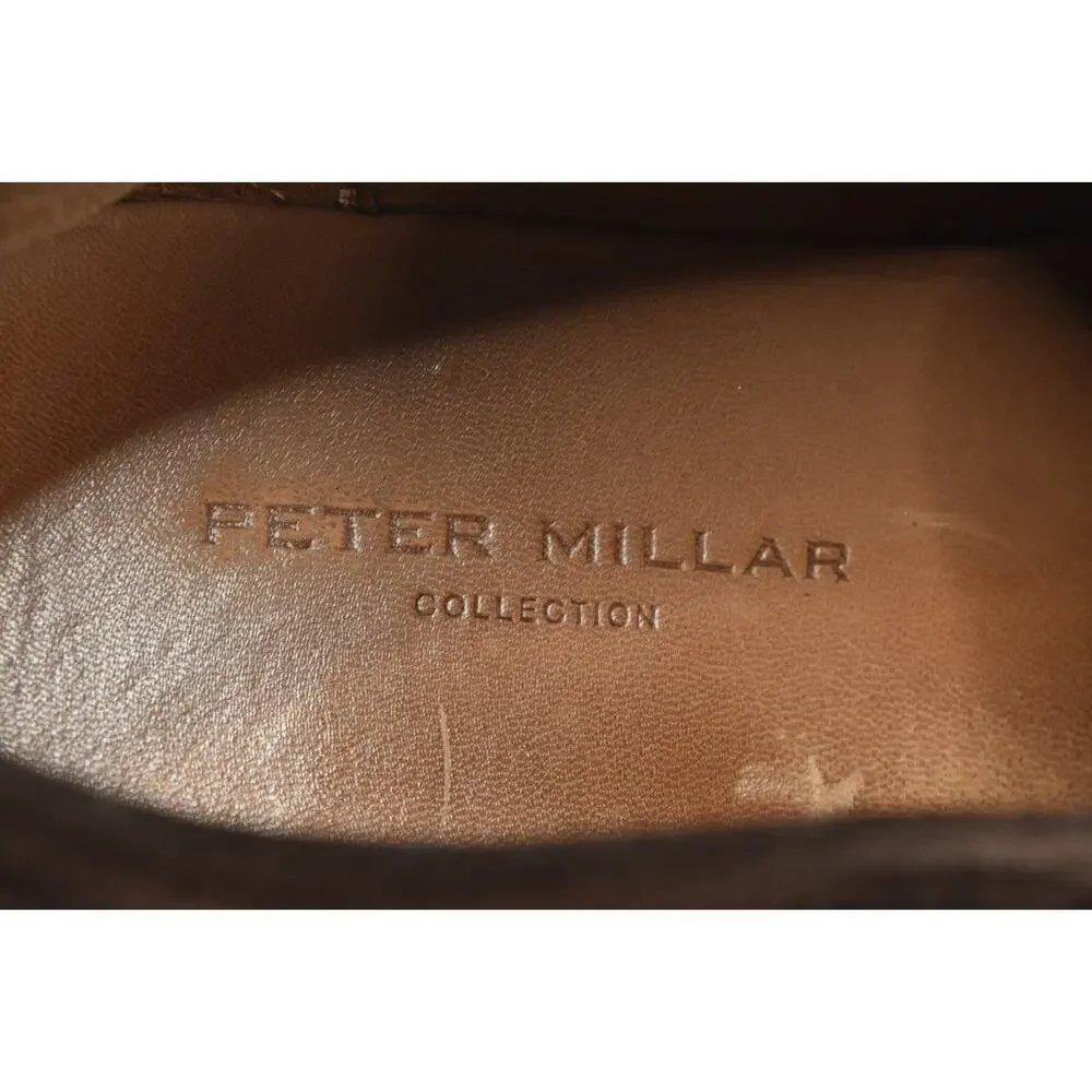 Peter Millar Collection Excursionist Chukka Boots Mens 8.5 Brown Suede Slip-On